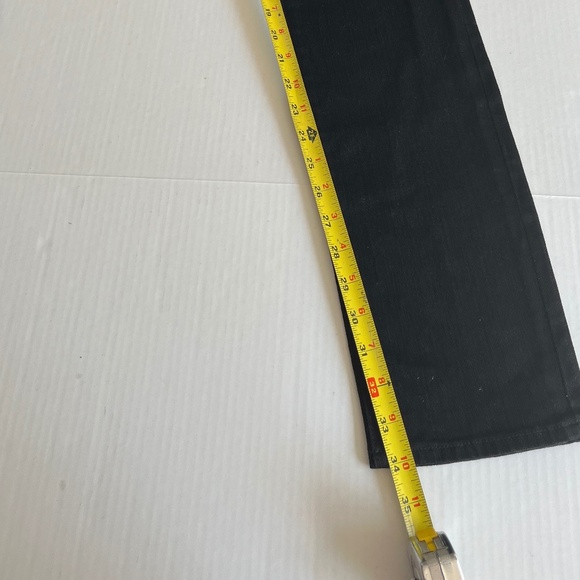 Tory Burch Sz 31 Black Super Skinny Slim Jeans Pants Pockets Logo - Picture 11 of 13